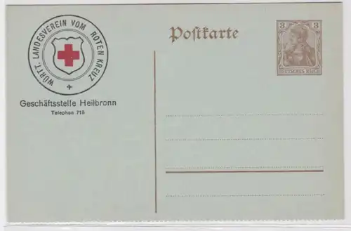 95952 Ganzsachen Postkarte P89II Württ. Landesverein vom Roten Kreuz Heilbronn