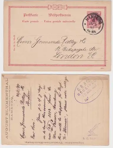 96238 DR Plein de choses Carte postale P23 Imprimer August Blumenthal Hambourg 1897