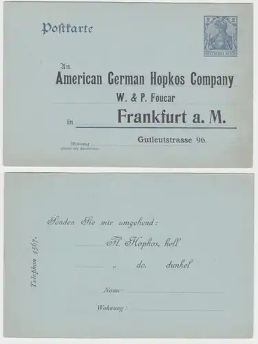 96748 Carte postale P63 Tirage American German Hopkos Company Frankfurt