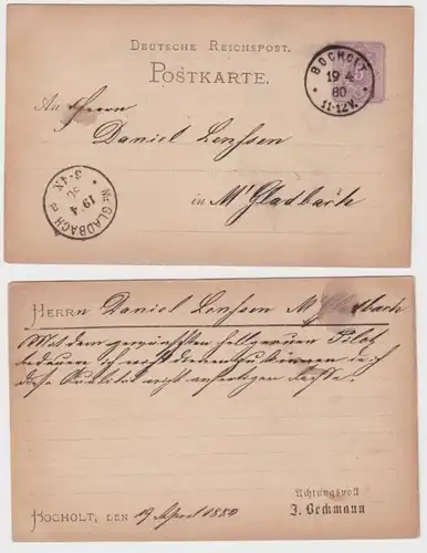 969666 DR Carte postale complète P10 tirage J. Beckmann Bocholt 1880