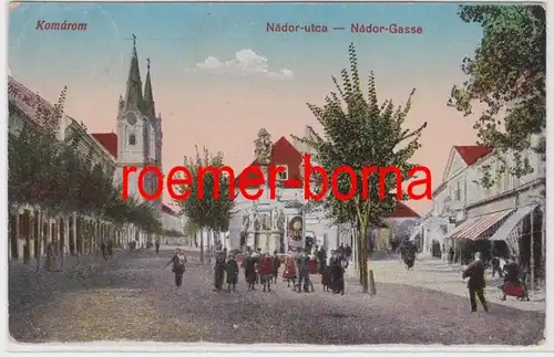 82981 Poste de terrain Ak Komarom Hongrie Nádor Gasse 1918