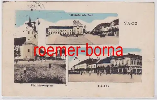 83202 Multi-image Ak Vácz Vac Waitzen Hongrie Vues de l'endroit 1924