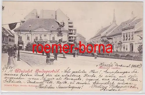 83336 Ak Budapest Hongrie Honved Szobor 1899