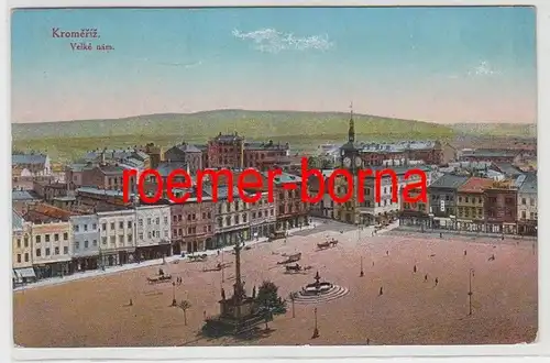 83720 Ak Kromeríž Kremsier Velké nám Marktplatz 1917