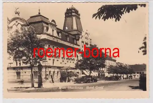 85276 Foto Ak Wels Oberdonau Hotel Greif um 1940
