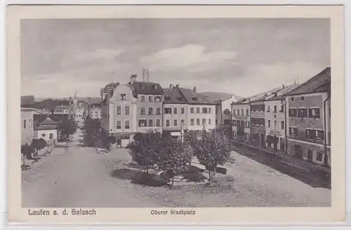 79018 AK Franken an der Salzach - Oberer Stadtplatz, Bahnpost 1928