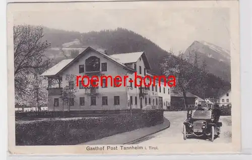 72864 Ak Gasthof Post Tannheim in Tirol 1921