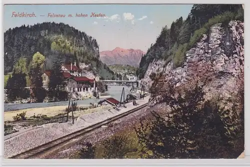 90710 Ak Feldkirch Vorarlberg Felsenau mit hohen Kasten 1912