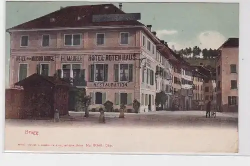 80930 AK Brugg - Hôtel Restauration à la Maison Rouge / Maisons rouge 1908