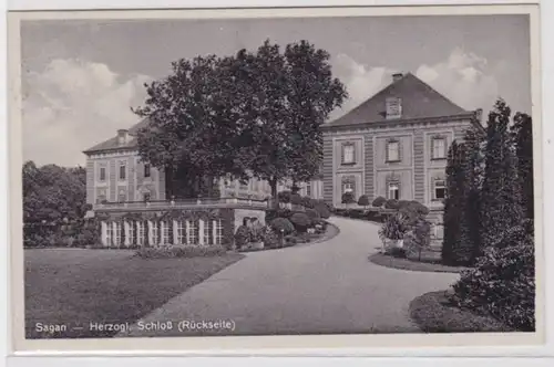 98190 Ak Sagan Zagan herzogliches Schloß (Rückseite) 1931