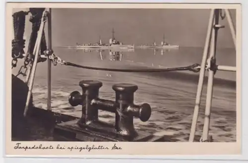 98060 Ak Torpedoboote bei spiegelglatter See 1936