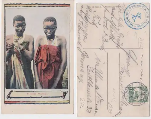 92388 Ak Matengo Mädchen in Deutsch Ostafrika 1910