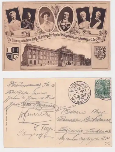 91920 AK Emménagement du duc Ernst August & duchesse Viktoria Luise Braunschweig 1913