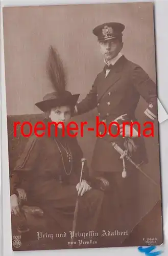 84736 Photo Ak Prince et Princesse Adalbert de Prusse vers 1910