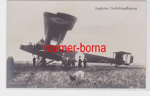85588 Ak Flugzeug Engliches Groß-Kampfflugzeug um 1915