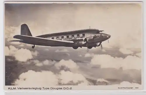 80626 Ak KLM Verkehrsflugzeug Type Douglas D.C.2 um 1938