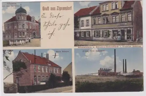 94868 Mehrbild Ak Gruß aus Zipsendorf Grube Fürst Bismarck usw. um 1910