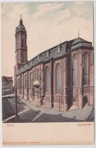 94647 AK Jena Außenansicht der Stadtkirche um 1900