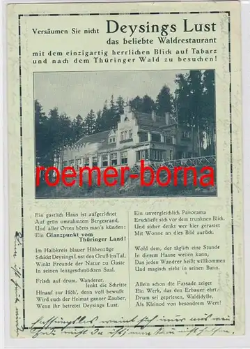 86146 Reim Ak Waldrestaurant Deysings Lust bei Tabarz Thüt. Wald 1937