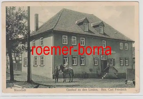 74065 Ak Bienstädt Gasthof zu den Linden Bes.Carl Friedrich 1941
