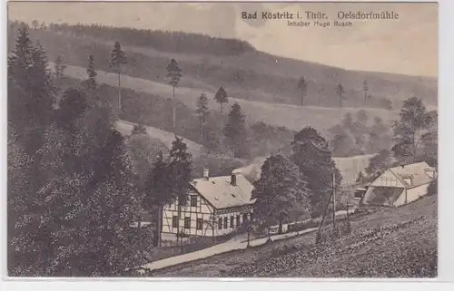 72745 Ak Bad Köstritz in Thüringen Oelsdorfmühle 1911