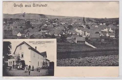 72005 Mehrbild Ak Gruß aus Bittstedt bei Haarhausen Gasthaus 1914