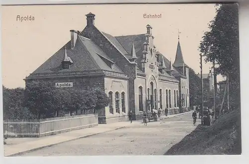 69406 Ak Apolda Bahnhof um 1910