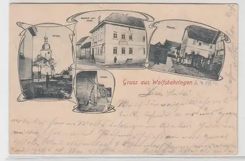 66972 Mehrbild Ak Gruss aus Wolfsbehringen Gasthof zum Anker usw. 1904