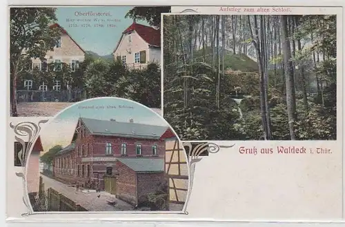 65695 Mehrbild Ak Gruß aus Waldeck in Thüringen um 1910