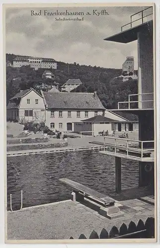 59968 Ak Bad Frankenhausen am Kyffhäuser Solschwimmbad 1941