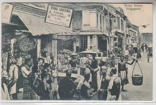 70476 Ak Singapore Street Scene 1914