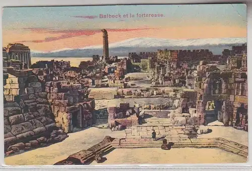 68086 Ak Balbeck et la Forteresse vers 1915