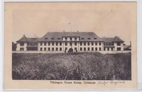 92467 Feldpost AK Tübingen - Nouveau bâtiment de la compagnie 1916