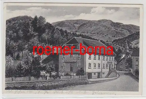 75768 Ak Gasthaus et Pension 'Zur Sonne' Neuenweg am Belchen Schwarzwald 1939