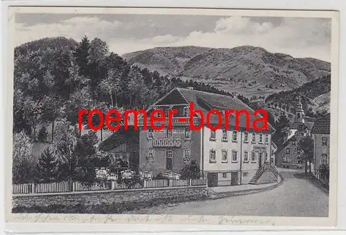 75768 Ak Gasthaus u. Pension 'Zur Sonne' Neuenweg am Belchen Schwarzwald 1939