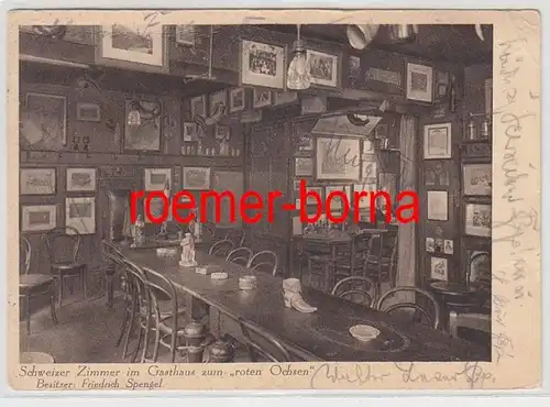 60828 Ak Heidelberg Altberühmtes Studentenlokal Gasthaus zum roten Ochsen 1929