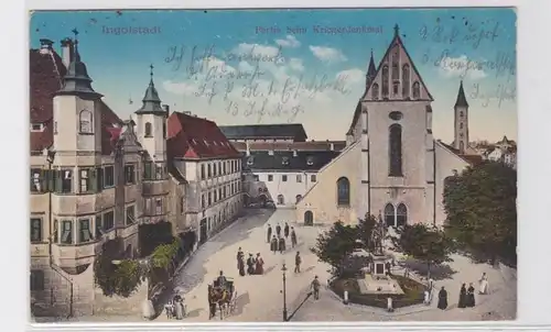 86844 Feldpost AK Ingolstadt - Parti au monument aux guerriers 1915