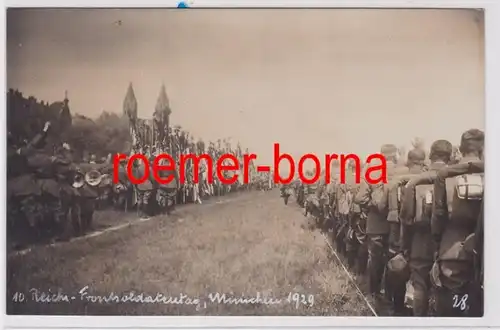 84591 photo Ak 10.Riches-Frontsolddatentag Munich 1929