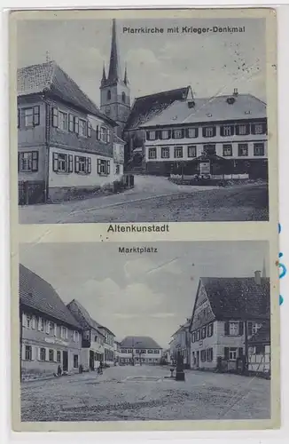 84521 Mehrbild Ak Altenkunstadt Pfarrkirche mit Kriegerdenkmal usw. 1933