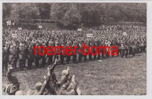 84486 Foto Ak München Reichs-Frontsoldatentag 1929 Der Schwur