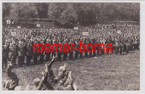 84486 photo Ak Munich Front Soldat du Reich 1929 Le serment