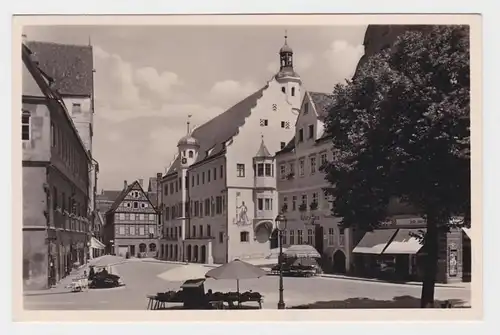 79871 Ak Nördlingen Marché avec hôtel de ville vers 1930