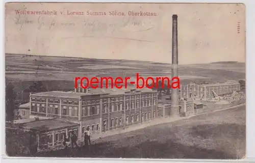 78204 Ak Oberkotzau Fabrique de laine de Lorenz Summa Fils 1907