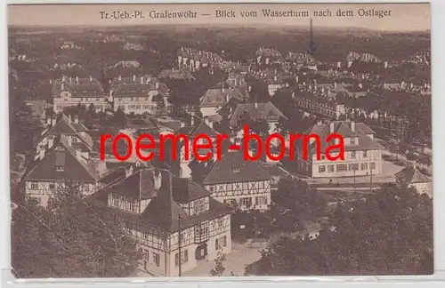 72978 Ak Truppenübungsplatz Grafenwöhr Blick vom Wasserturm 1930