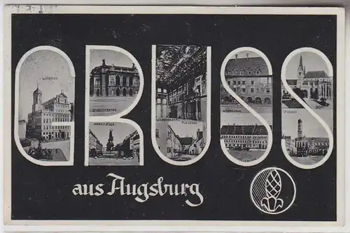 69595 Ak Gruss de Augsbourg Vues de la ville vers 1940