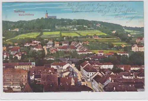 69409 Feldpost AK Amberg - Maria-Hilfberg, Panorama 1917