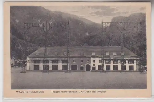 68558 Ak Walchenseewerk Tranformatorenhaus i.Altjoch près de Kochel vers 1930