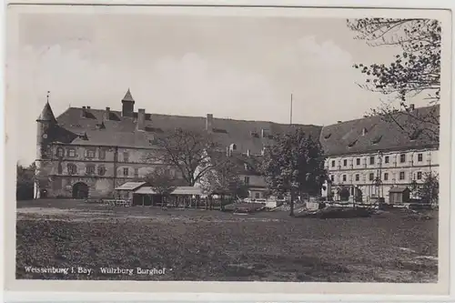 68067 Ak Weissenburg in Bayern Wülzburg Burghof 1933