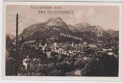 68019 Ak 'Télégramme de Bad Richenhall bien arrivé' 1936