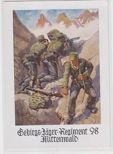 67270 Propaganda Ak Jäger Régiment 98 Forêt centrale vers 1940
